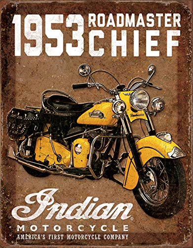 Desperate Enterprises Indian Motorcycles 1953 Roadmaster Blechschild Flach Neu 31x40cm S3379, Einheitsgröße (TSN2009)