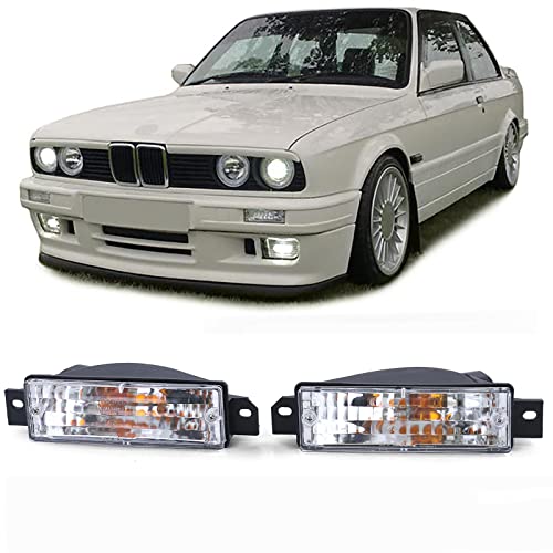 Klarglas Blinker weiß mit Standlicht und Leuchtmitteln passend für BMW 3ER E30
