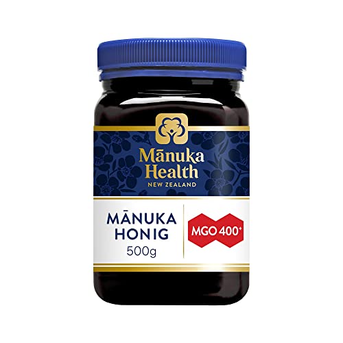 Manuka Health - Manuka Honig MGO 400+ 500g - 100% Pur aus Neuseeland mit zertifiziertem Methylglyoxal Gehalt