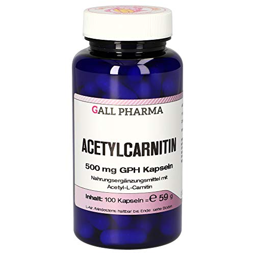 Gall Pharma Acetylcarnitin 500 mg GPH Kapseln, 1er Pack (1 x 100 Stück)