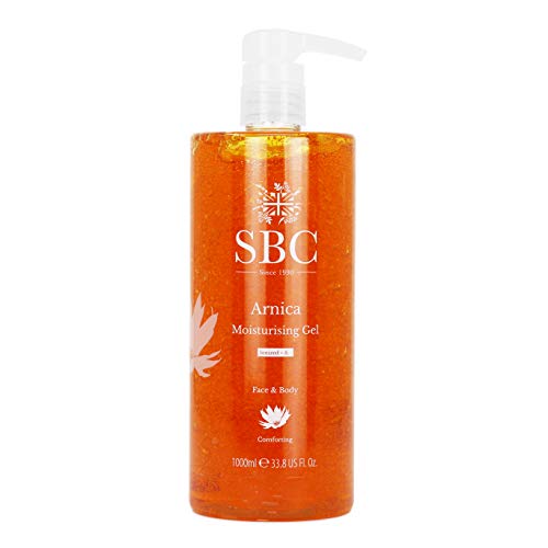 SBC Arnica Gel with pump dispenser 1000ml / 1 litre, homeopathic healing for muscle ache/strain relief