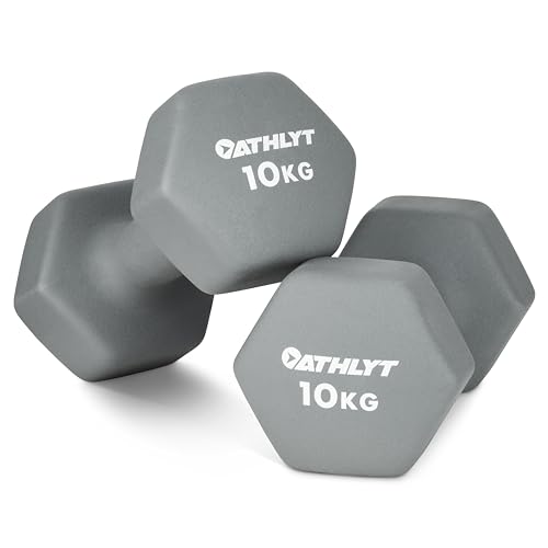 Athlyt - Neopren hanteln gewichte, 2 X 10 kg