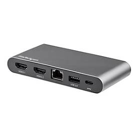 StarTech.com USB-C-Dock - USB-C Hub - 4K HDMI USB-C-Dockingstation - Mini dock - Dual Monitor - 100W Power Delivery Passthrough