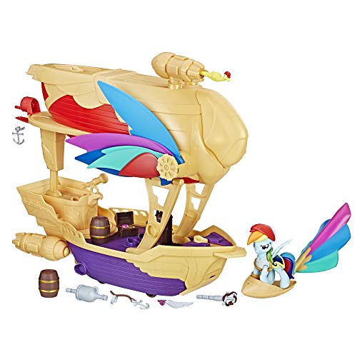 Hasbro My Little Pony C1059EU4 - Rainbow Dash Piraten-Luftschiff, Spielset