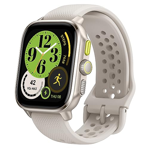 Amazfit Cheetah Lauf-Smartwatch mit Dual-Band-GPS, Routennavigation und Offline-Karten, Trainingsvorlage, Herzfrequenzmesser, integrierter Alexa, 14 Tage Akkulaufzeit für Männer und Frauen-Quadratisch