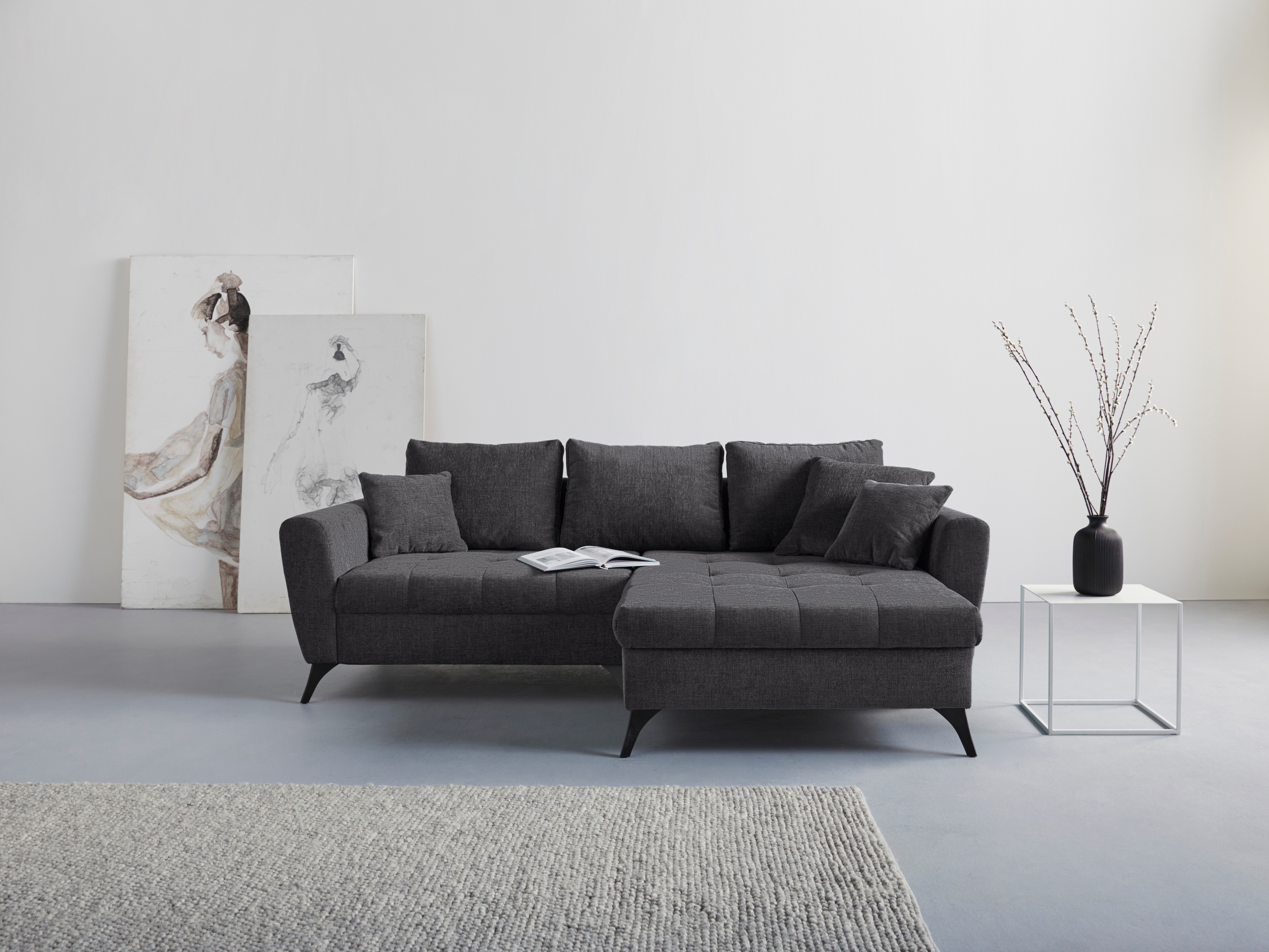 andas Ecksofa "Lörby Luxus", Belastbarkeit bis 140kg pro Sitzplatz, auch mit Aqua clean-Bezug