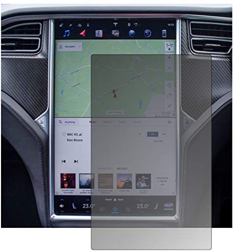 dipos I Blickschutzfolie matt kompatibel mit Tesla Modell X Sichtschutz-Folie Display-Schutzfolie Privacy-Filter