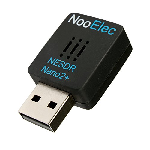 NESDR Nano 2 Plus - Winziges schwarzes RTL-SDR-USB-Set (RTL2832U & R820T2) mit extrem leisem Phasenrauschen 0,5 ppm TCXO, MCX-Antenne