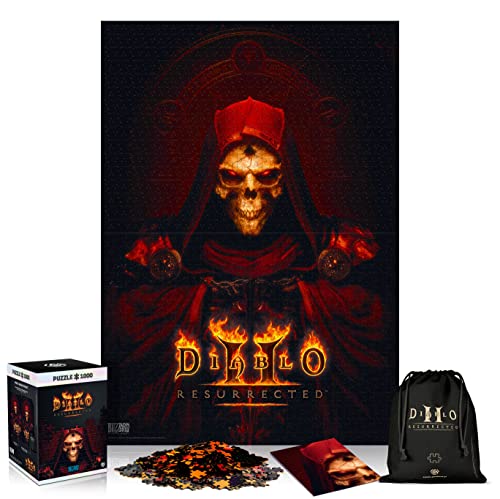 Good Loot Diablo II: Resurrected - Puzzlespiel mit 1.000 Teilen und den Maßen 68cm x 48cm | inklusive Poster und Tasche | Spiel-Artwork für Erwachsene und Teenager