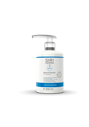 SIRIDERMA Basische Waschlotion | leicht duftend | 300 ml | Vegane Reinigungslotion für Gesicht, Hände und Körper