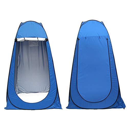 Pop up Toilettenzelt Umkleidezelt, Tragbar Outdoor Camping Bad Duschzelt Erwachsenen Bad Abdeckung Einfache Mobile Toilette Wickelzelt mit Sichtschutz, wasserdicht, Lagerzelt 120x120x195cm (B)