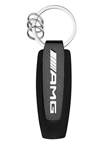 Mercedes-Benz Schlüsselanhänger | Typo AMG | silberfarben/schwarz/rot