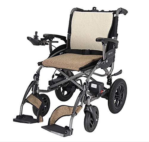 Elektrorollstuhl Leichter Rollstuhl, Doppelfunktion, robust, offener, schnell zusammenklappbarer, kompakter elektrischer Stuhlantrieb mit elektrischem oder manuellem Rollstuhl, 20 Milesafe, Belastun