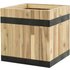 Pflanzwerk® Pflanzkübel Cube - Akazien Holz - 36 cm x 35 cm x 35 cm