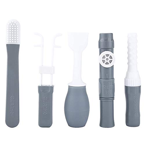 5 Teile/Satz Silikon Mundmuskeltrainer Lippen Zunge Muskelwahrnehmung Übungsgerät Erholung Massagegerät Pinsel Mundpflege Tool Kit