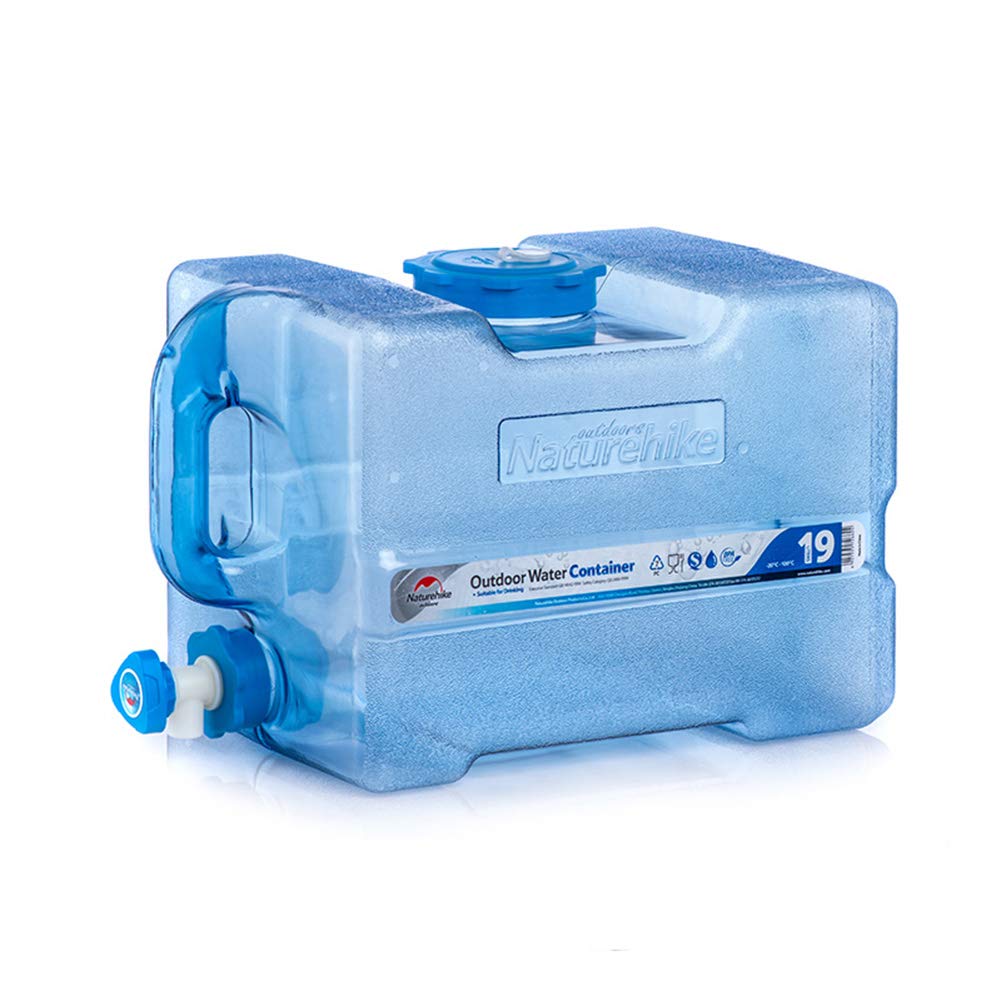 Tentock Outdoor Multifunktionaler Wasserspeicherbehälter Grosse Kapazität Tragbarer Wassertank BPA-frei für Überleben Notfall, 5L/7.5L/12L/19L/24L(19L)