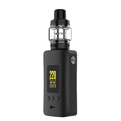 Vaporesso GEN 200 E-Zigarette | 5 Watt - 220 Watt | TFT-Farbdisplay | 8 ml Tankvolumen | Farbe: schwarz