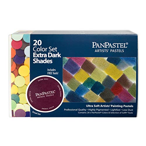 PanPastel Pastelle-Set mit 20 Farben, extra dunkle Schattierungen