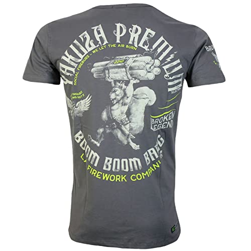 Yakuza Premium Herren T-Shirt 3405 grau