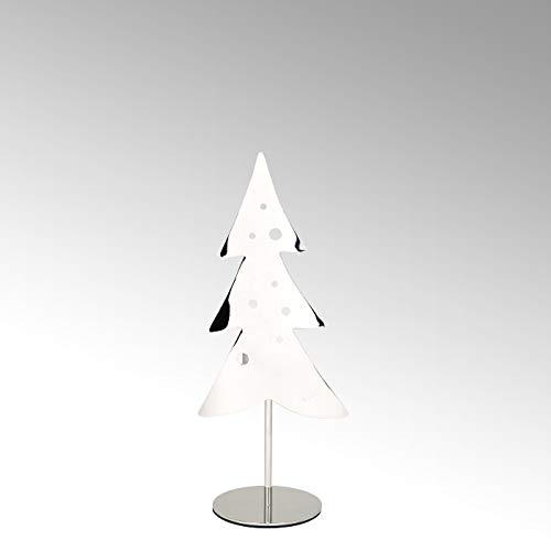 Lambert - Teelichthalter - Woody - Weihnachtsbaum - klein - vernickelt - Höhe 28 cm