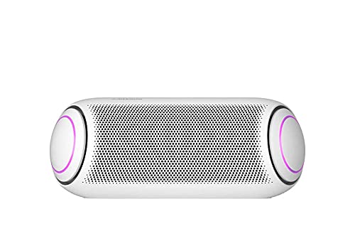 LG XBOOM Go PL7 Tragbarer Stereo-Lautsprecher, 30 W, Weiß