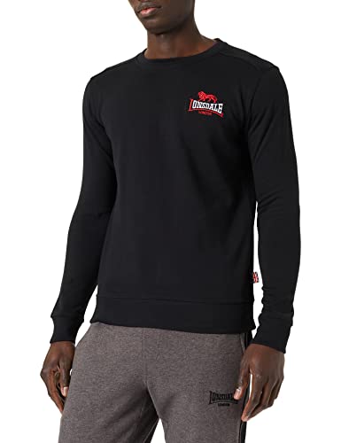 Lonsdale Men's LYMPSTONE Sweatshirt, Black, 3XL