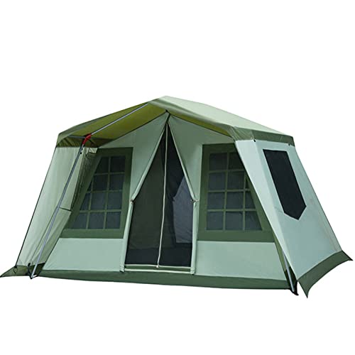 Outdoor-Zelt, Camping, verdicktes Raumzelt, Sonnenschutz und regenfest, großes Luxus-Campingzelt, großes Zelt für den Außenbereich, Familienhüttenzelte, Familienzelt für Camp (A),