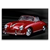 Premium Textil-Leinwand 120 x 80 cm Quer-Format Porsche 356 A - Bj. 1959 | Wandbild, HD-Bild auf Keilrahmen, Fertigbild auf hochwertigem Vlies, Leinwanddruck von Wolf Kloss