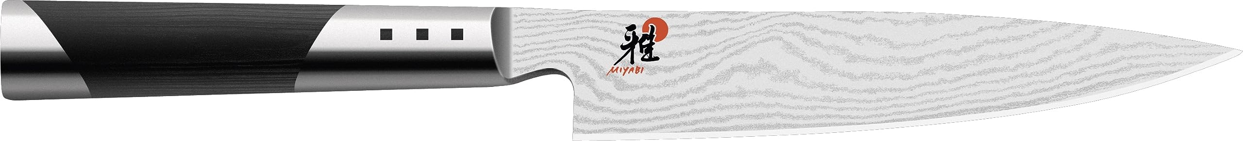 MIYABI 7000D Shotoh Spickmesser, Klingenlänge: 13 cm, Spitzes Klingenblatt, Rostfreier Spezialstahl/Micarta-Griff
