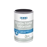 GRAU - das Original - Biotin-Forte-Tabletten, geschmeidiges Fell und starke Krallen für Hunde und Katzen, 1er Pack (1 x 400 Stück), Ergänzungsfuttermittel für Hunde