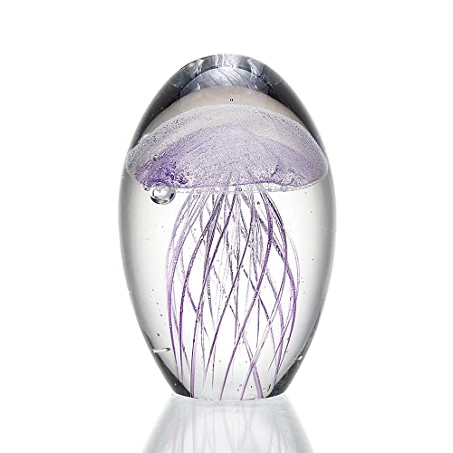 SPI Home 58010 Tischfigur aus Glas, leuchtet im Dunkeln, 4 x 2,5 cm, Lavendel, Violett