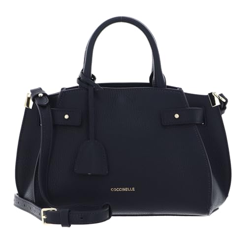 Coccinelle Kliche Handbag Grained Leather Midnight Blue