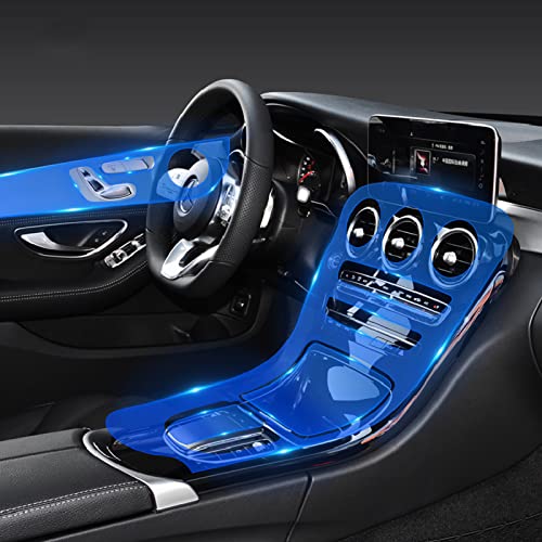 Autoinnenraum Mittelkonsole Transparent TPU Schutzfolie Anti-Kratz Refit, Für Mercedes Benz Klasse-C W205 C260 C300 2020-2021