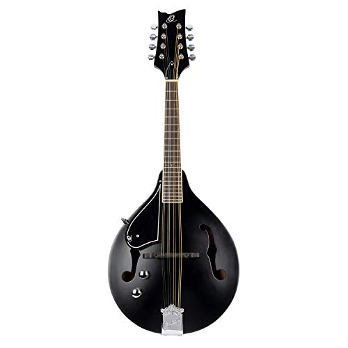 ORTEGA A-Style Series Mandoline 8 String Lefty - schwarz inkl. Tasche und Gurt (RMAE40SBK-L)