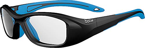 Bollé Kinder Swag Sonnenbrille, Black/Electric blue, Small
