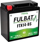 Fulbat - Motorrad Batterie Gel YTX14-BS/FTX14-BS 12V 12Ah