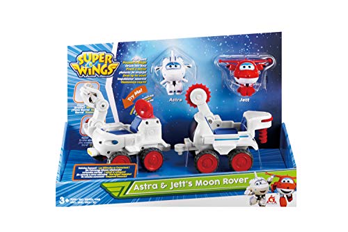 Super Wings EU720840A EU720840A-Astra's Spielfigur Spielfahrzeuge, Moon Rover + 2" Transform-a-bot