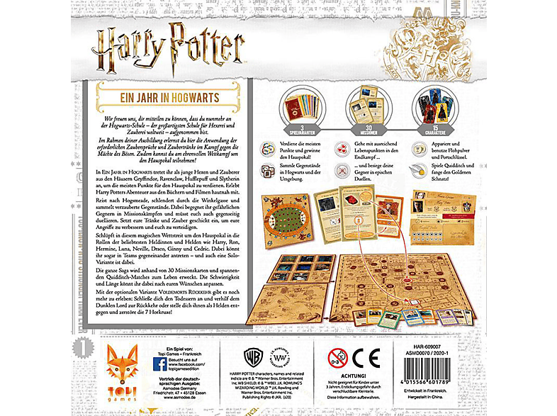 TOPI GAMES Harry Potter: Ein Jahr in Hogwarts Gesellschaftsspiel Mehrfarbig