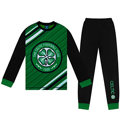 Celtic FC - Jungen Schlafanzug - lang - Sublimationsdruck - offizielles Merchandise - Geschenk für Fußballfans - 11-12 Jahre