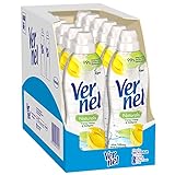 Vernel Naturals Weichspüler, Ylang Ylang & Süßgras, 100% vegan, 99% naturbasierte Inhaltsstoffe, ohne Silikone und Farbstoffe (384 (12 x 32) Waschladungen)