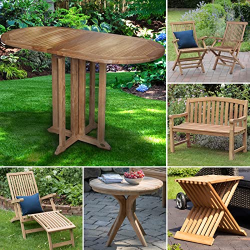 BRAST Teak Gartenmöbel Set | Gartentisch aus hochwertigem Teakholz | viele Modelle | Holztisch für Balkon & Terrasse | klappbar massiv Holz | Outdoor wetterfest draußen