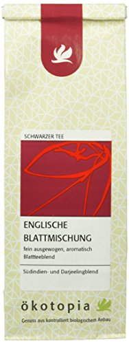 Ökotopia Schwarzer Tee Englische Blattmischung, 5er Pack (5 x 75 g)