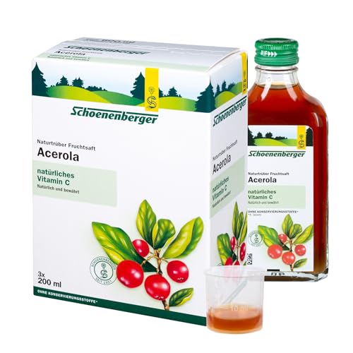 Schoenenberger Acerola naturtrüber Fruchtsaft, 3x200 ml Saft