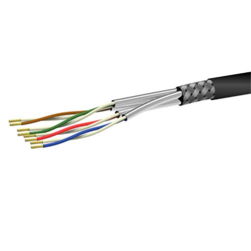 AIXONTEC CAT 7 75m Erdkabel schwarz S FTP PiMF Gigabit geschirmtes Kat 7 LAN Ethernet Installation Netzwerk kabel AWG23/1 mit PE Außenmantel UV-Beständig Verlegung Außenbereich + in der Erde