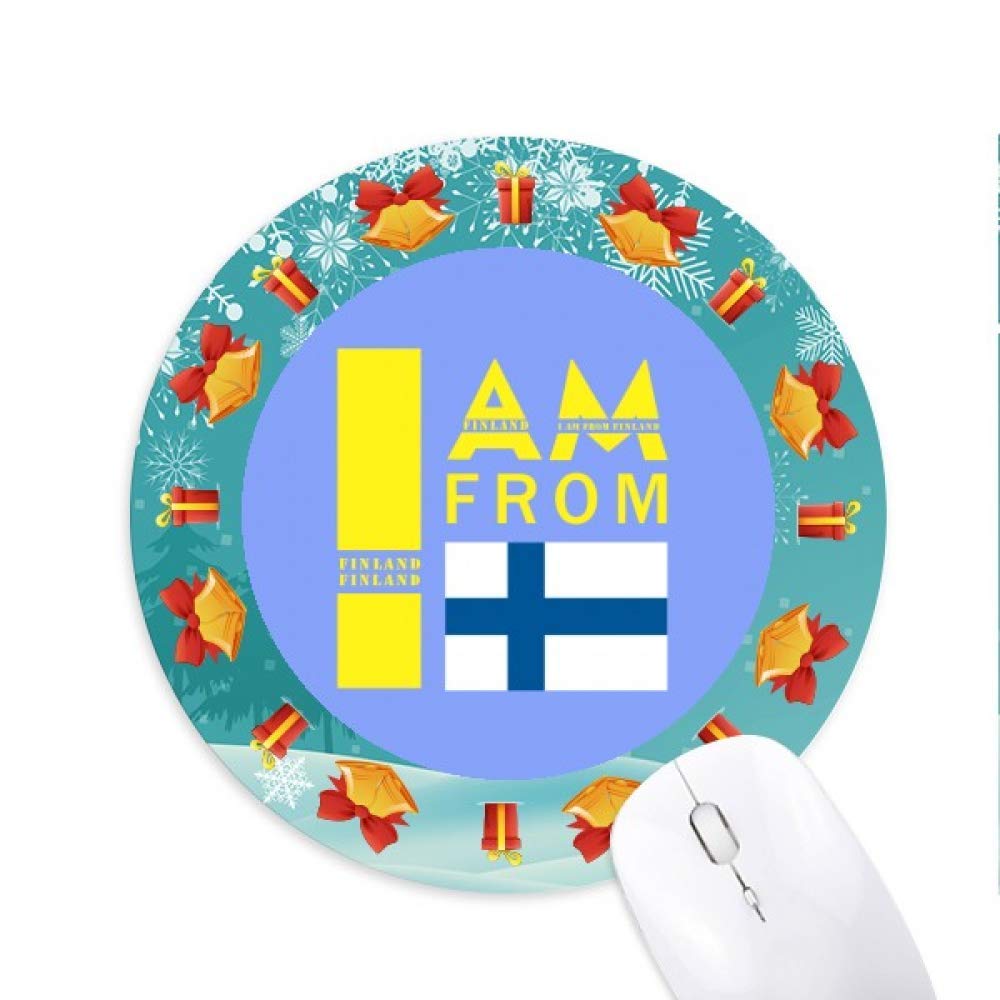 Ich komme aus Finnland Mousepad Round Rubber Mouse Pad Weihnachtsgeschenk