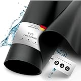 TeichVision - Premium PVC Teichfolie schwarz - Stärke 1 mm - 8 m x 7 m/PVC Folie schwarz auch geeignet als Hochbeet Folie wasserdicht