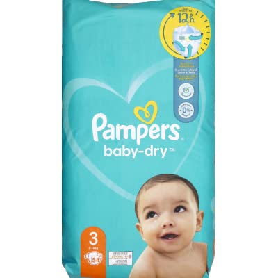 PAMPERS Baby-Dry Taille 3 - 54 Couches
