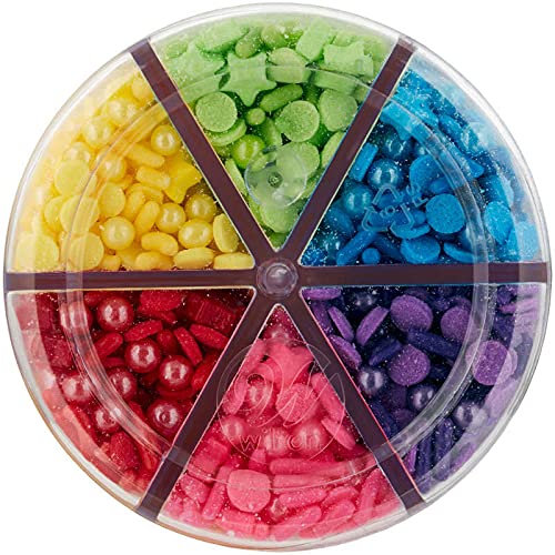 Rainbow Shaped Sprinkle Set 6 Cell