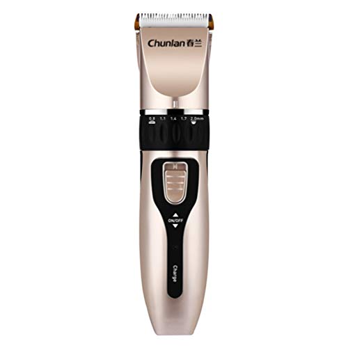 Beaupretty Elektrorasierer Haarschneider Elektrische Haarschneidemaschine Friseurschneidemaschine Haarschneidemaschine Haarrasierer-Kit für Männliche Männer Erwachsene (Golden)