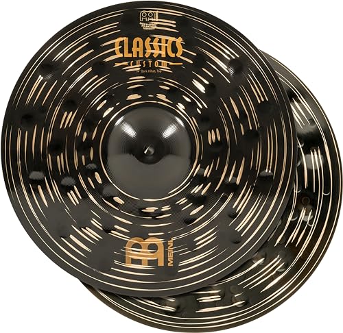 Meinl Cymbals CC14DAH Classics Custom Dark 35,6 cm (14 Zoll) Hihat Becken (Paar)